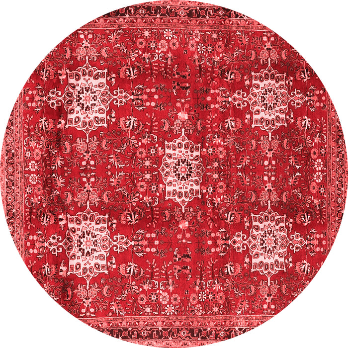 Machine Washable Persian Red Traditional Rug, wshtr4071red
