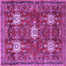 Square Persian Purple Traditional Rug, tr4071pur