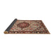 Sideview of Traditional Saffron Red Persian Rug, tr4072