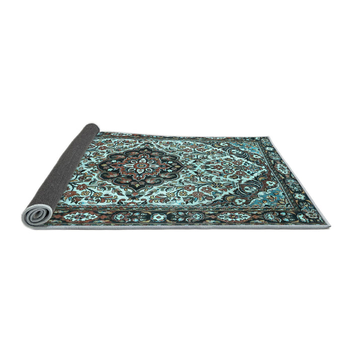 Sideview of Persian Light Blue Traditional Rug, tr4072lblu