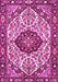 Machine Washable Persian Pink Traditional Rug, wshtr4072pnk