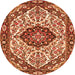 Square Persian Orange Traditional Rug, tr4072org