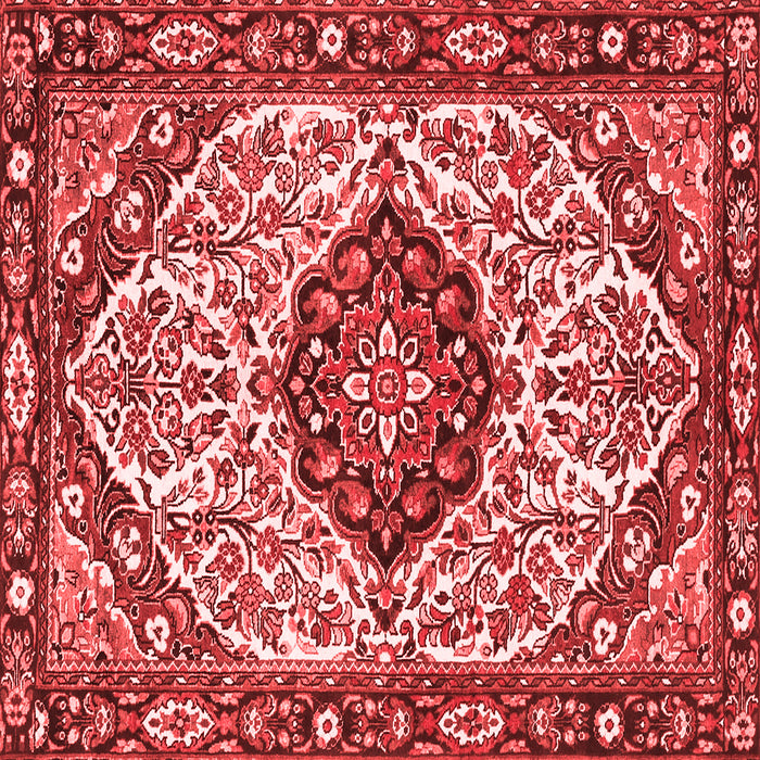 Machine Washable Persian Red Traditional Rug, wshtr4072red