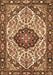 Machine Washable Persian Brown Traditional Rug, wshtr4072brn