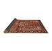 Sideview of Traditional Saffron Red Persian Rug, tr4073