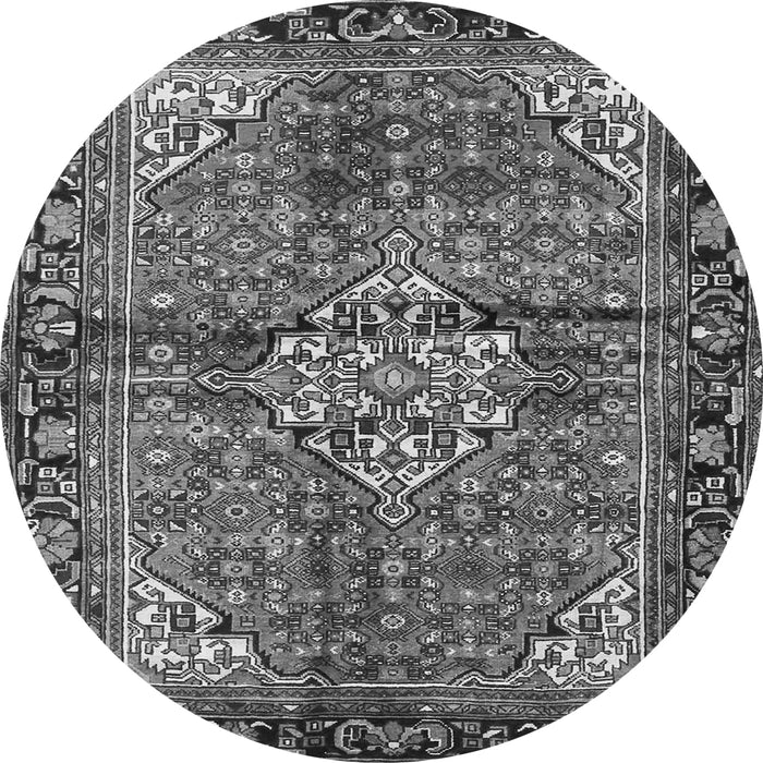 Machine Washable Persian Gray Traditional Rug, wshtr4073gry