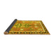 Sideview of Persian Yellow Traditional Rug, tr4074yw