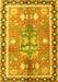 Machine Washable Persian Yellow Traditional Rug, wshtr4074yw