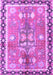 Machine Washable Persian Purple Traditional Area Rugs, wshtr4074pur