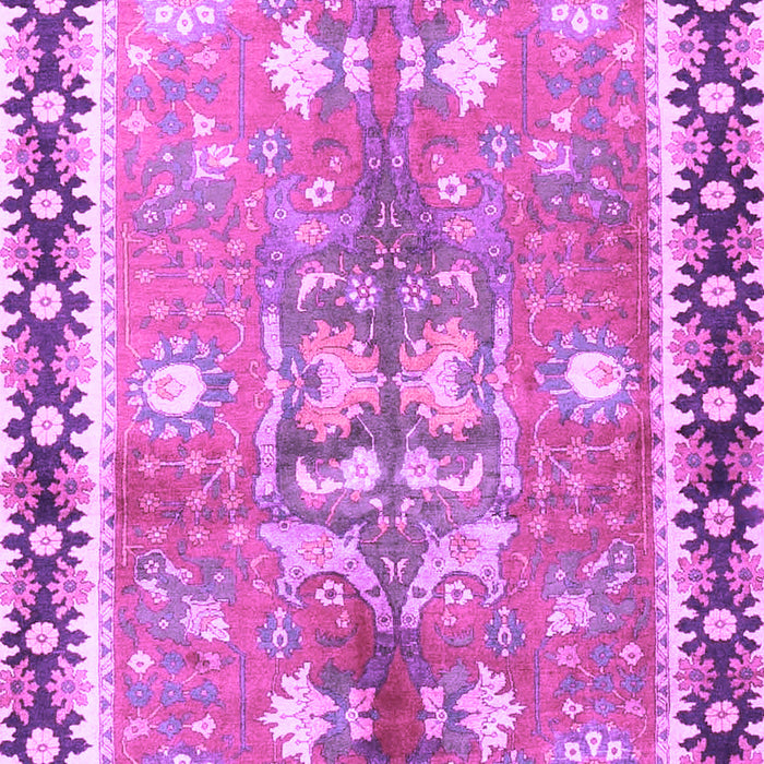 Machine Washable Persian Purple Traditional Area Rugs, wshtr4074pur