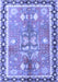 Machine Washable Persian Blue Traditional Rug, wshtr4074blu