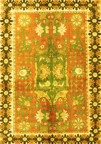 Persian Yellow Traditional Rug, tr4074yw