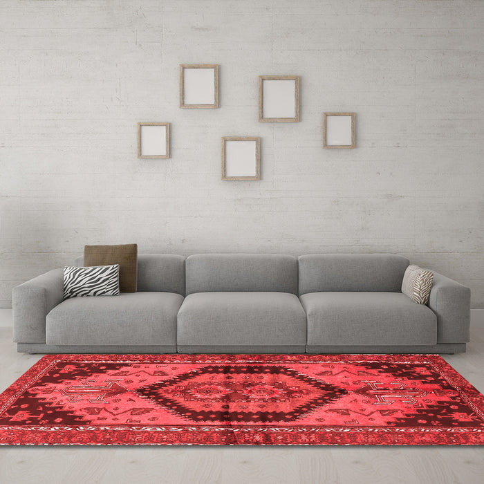 Traditional Red Washable Rugs