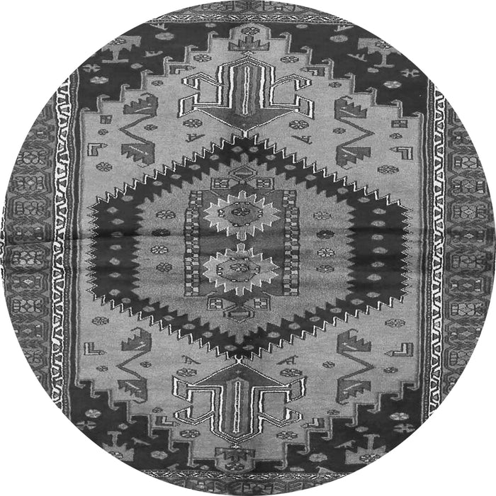 Square Persian Gray Traditional Rug, tr4075gry