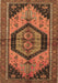 Machine Washable Persian Brown Traditional Rug, wshtr4075brn