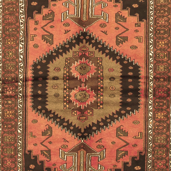 Machine Washable Persian Brown Traditional Rug, wshtr4075brn