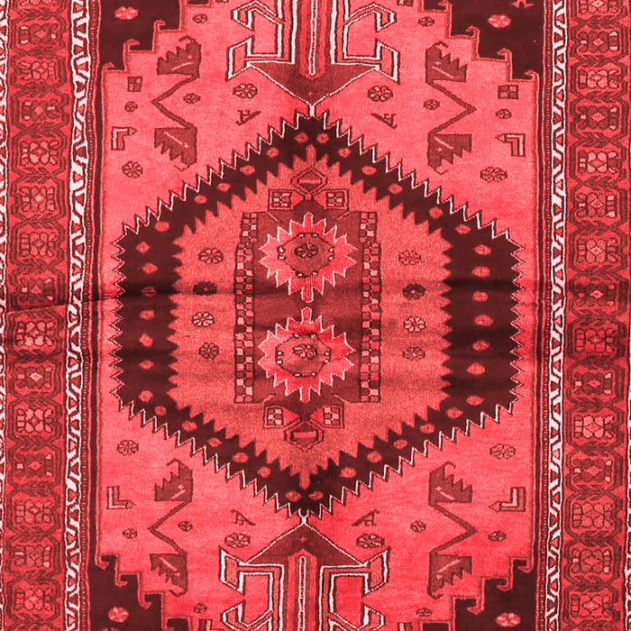 Machine Washable Persian Red Traditional Rug, wshtr4075red