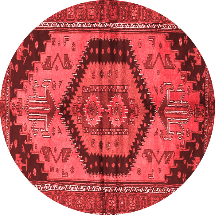 Machine Washable Persian Red Traditional Rug, wshtr4075red