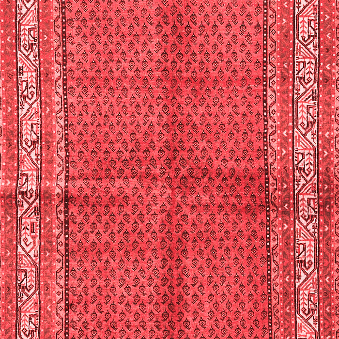 Machine Washable Persian Red Traditional Rug, wshtr4076red
