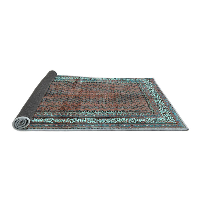 Sideview of Persian Light Blue Traditional Rug, tr4076lblu