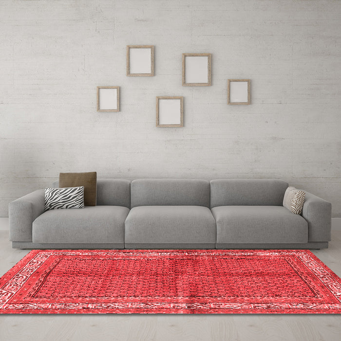 Traditional Red Washable Rugs