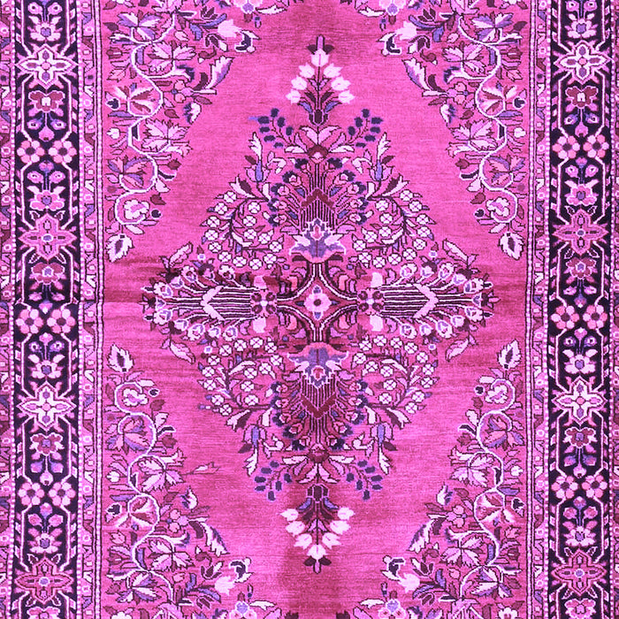 Medallion Purple Traditional Rug, tr4077pur