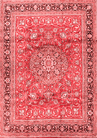 Medallion Red Traditional Rug, tr4078red