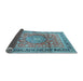 Sideview of Medallion Light Blue Traditional Rug, tr4078lblu