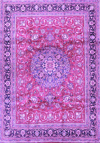 Medallion Purple Traditional Rug, tr4078pur