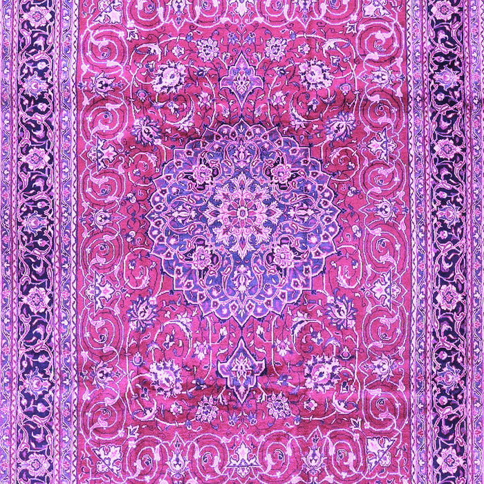 Medallion Purple Traditional Rug, tr4078pur