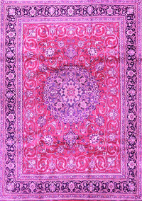 Medallion Pink Traditional Rug, tr4078pnk