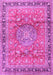 Medallion Pink Traditional Rug, tr4078pnk