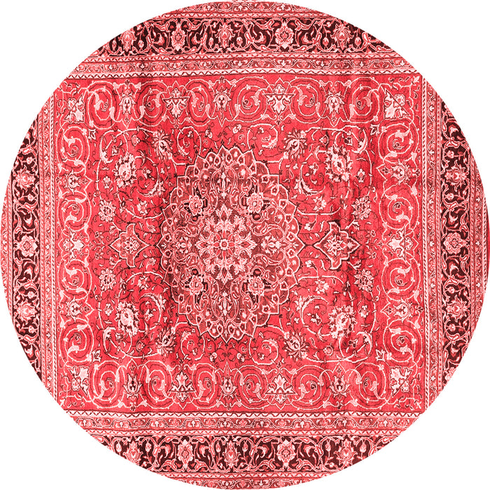 Medallion Red Traditional Rug, tr4078red