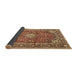 Sideview of Medallion Brown Traditional Rug, tr4079brn