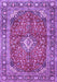 Medallion Purple Traditional Rug, tr4079pur