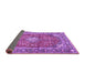 Sideview of Medallion Purple Traditional Rug, tr4079pur