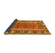 Sideview of Persian Yellow Traditional Rug, tr407yw