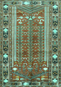 Persian Turquoise Traditional Rug, tr407turq