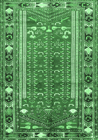 Persian Emerald Green Traditional Rug, tr407emgrn