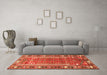 Machine Washable Persian Orange Traditional Area Rugs in a Living Room, wshtr407org