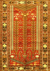 Persian Yellow Traditional Rug, tr407yw