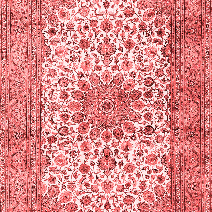 Machine Washable Persian Red Traditional Rug, wshtr4080red
