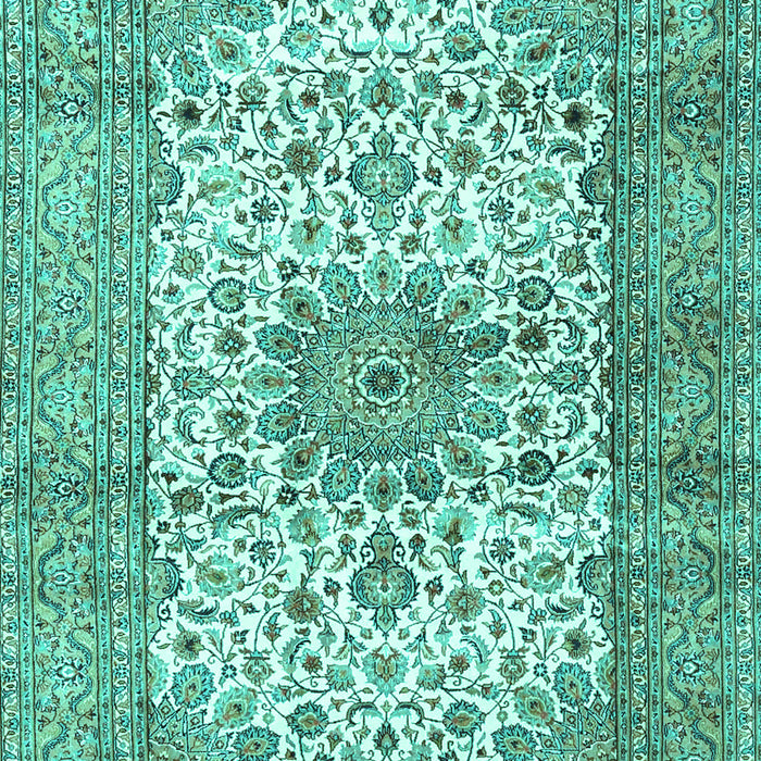 Machine Washable Persian Turquoise Traditional Area Rugs, wshtr4080turq