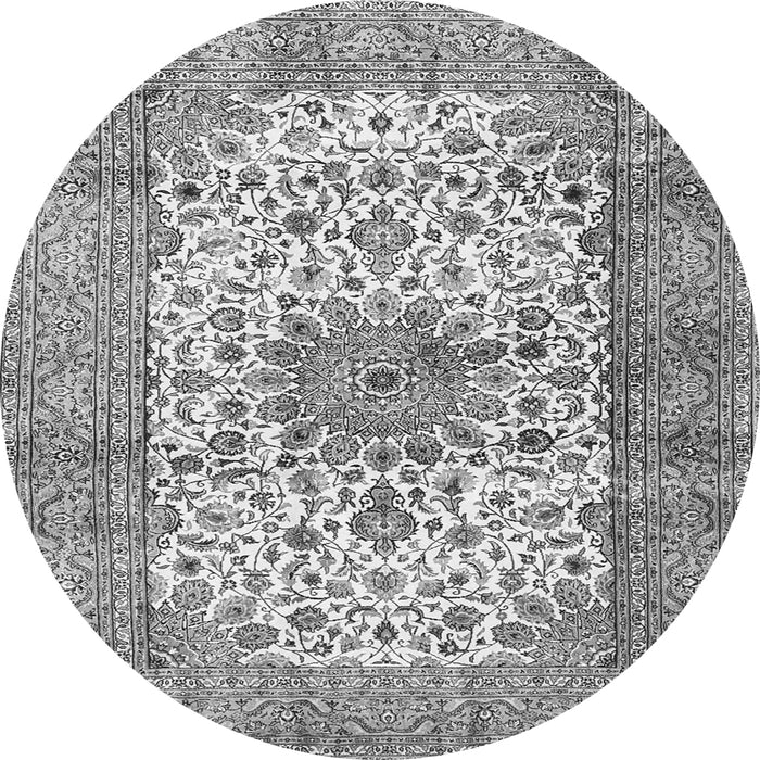 Square Persian Gray Traditional Rug, tr4080gry