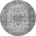 Square Persian Gray Traditional Rug, tr4080gry