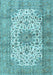 Machine Washable Persian Light Blue Traditional Rug, wshtr4080lblu