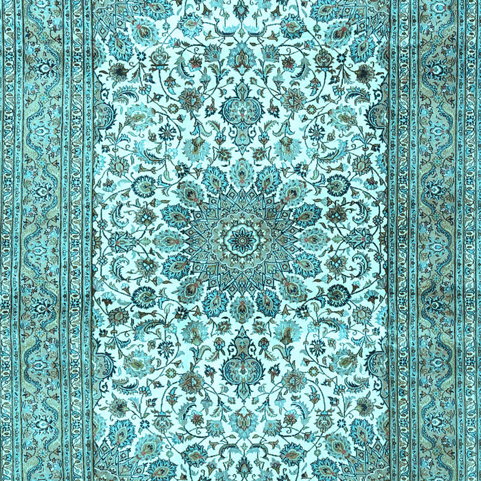 Machine Washable Persian Light Blue Traditional Rug, wshtr4080lblu