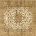 Square Persian Brown Traditional Rug, tr4080brn