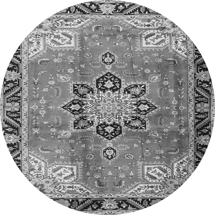 Square Persian Gray Traditional Rug, tr4081gry