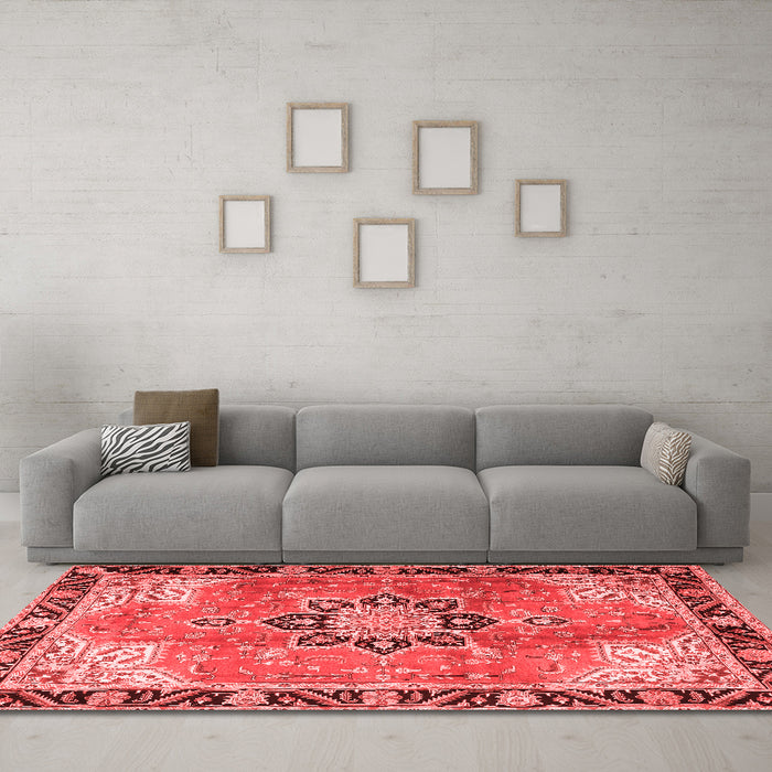 Traditional Red Washable Rugs